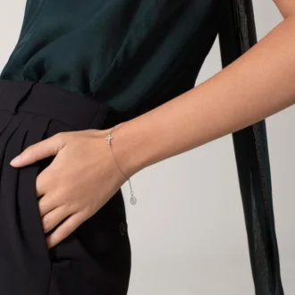 Náramek se symboly – bílé zlato, diamanty – Cartier