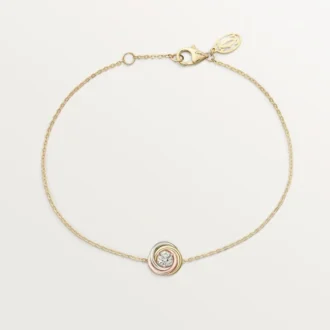 Náramek Trinity, na řetízku, 1 diamant