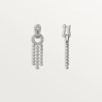 Náušnice Agrafe, briliantové diamanty, pavé