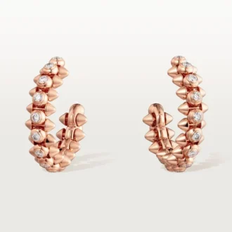 Náušnice Clash De Cartier Diamanty – růžové zlato, diamanty – Cartier