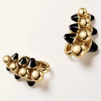 Náušnice Clash De Cartier, extra velký model, onyx, multiwear