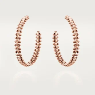 Náušnice Clash De Cartier Hoop, malý model – růžové zlato – Cartier