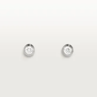 Náušnice Diamants Legers, mm – bílé zlato, diamanty – Cartier