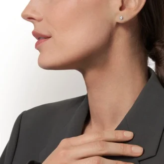 Náušnice Diamants Legers, mm – bílé zlato, diamanty – Cartier