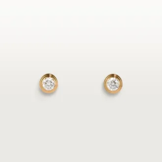 Náušnice Diamants Legers, mm – žluté zlato, diamanty – Cartier