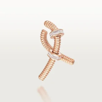 Náušnice Ecrou De Cartier (levá) – růžové zlato, diamanty – Cartier