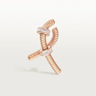 Náušnice Ecrou De Cartier (pravá) – růžové zlato, diamanty – Cartier