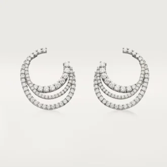 Náušnice Etincelle De Cartier – bílé zlato, diamanty – Cartier