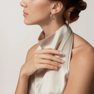 Náušnice Etincelle De Cartier – bílé zlato, diamanty – Cartier