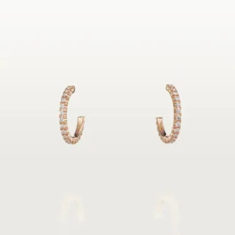 Náušnice Etincelle De Cartier – růžové zlato, diamanty – Cartier