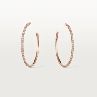 Náušnice Etincelle De Cartier – růžové zlato, diamanty – Cartier