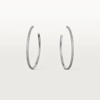 Náušnice Etincelle De Cartier, velký model – bílé zlato, diamanty – Cartier