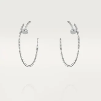 Náušnice Juste Un Clou – bílé zlato, diamanty – Cartier