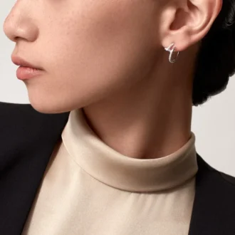 Náušnice Juste Un Clou – bílé zlato, diamanty – Cartier
