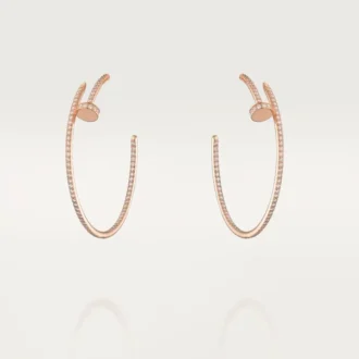 Náušnice Juste Un Clou – růžové zlato, diamanty – Cartier