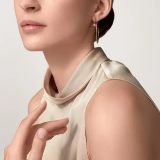 Náušnice Juste Un Clou – růžové zlato, diamanty – Cartier
