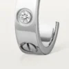 Náušnice Love, 2 diamanty – bílé zlato, diamanty – Cartier