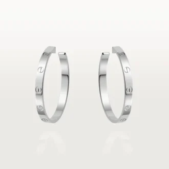 Náušnice Love – bílé zlato – Cartier