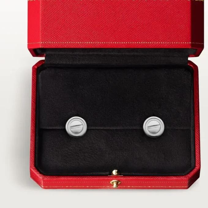 Náušnice Love – bílé zlato – Cartier