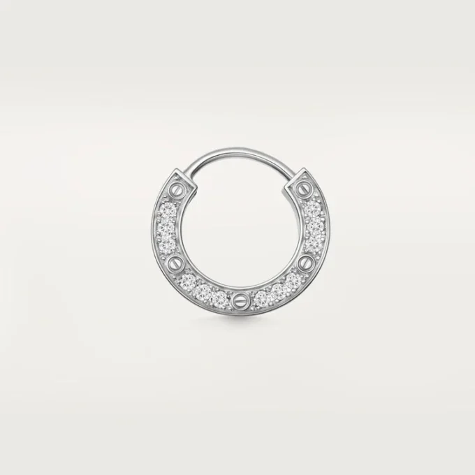Náušnice Love – bílé zlato, diamant – Cartier
