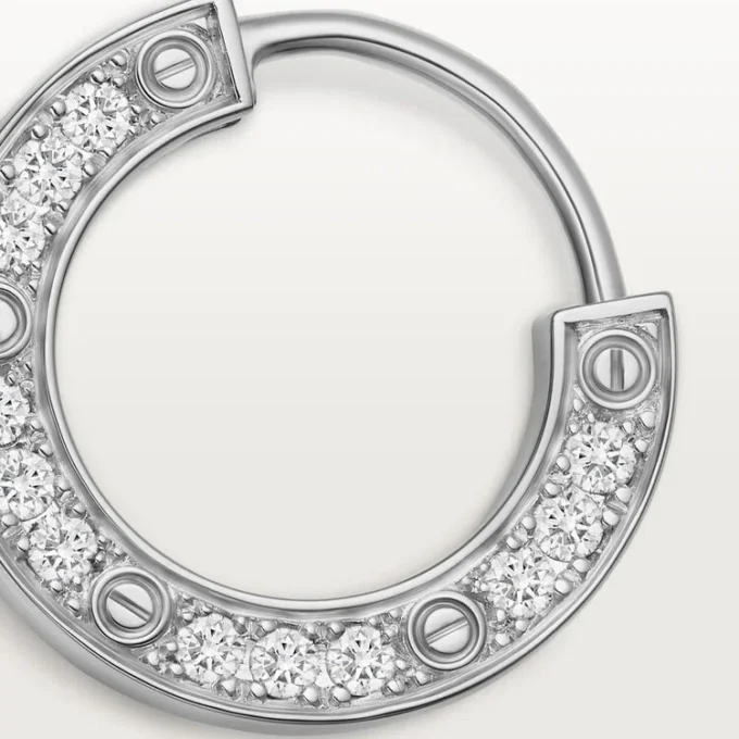 Náušnice Love – bílé zlato, diamant – Cartier