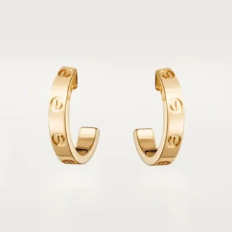 Náušnice Love Hoop – žluté zlato, malý model | Cartier Us