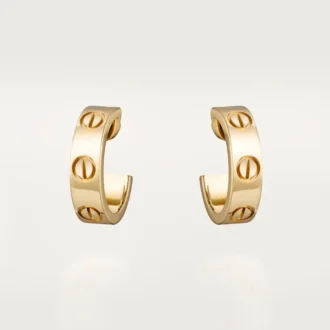 Náušnice Love – žluté zlato – Cartier