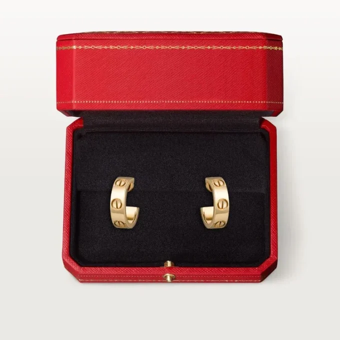 Náušnice Love – žluté zlato – Cartier