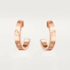 Náušnice Love – růžové zlato – Cartier