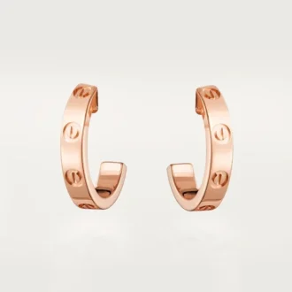 Náušnice Love – růžové zlato – Cartier