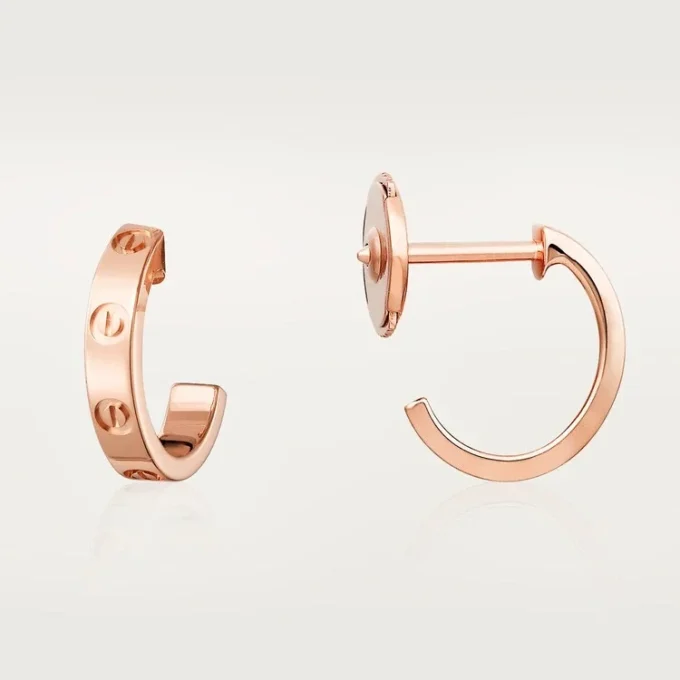 Náušnice Love – růžové zlato – Cartier