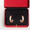 Náušnice Love – růžové zlato – Cartier