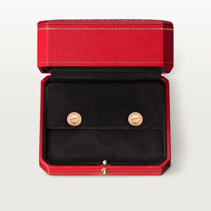 Náušnice Love – růžové zlato – Cartier