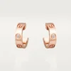 Náušnice Love – růžové zlato, diamanty – Cartier