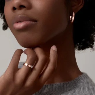 Náušnice Love – růžové zlato, diamanty – Cartier
