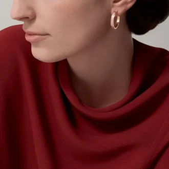 Náušnice Love – růžové zlato, diamanty – Cartier