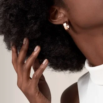 Náušnice Love – růžové zlato, diamanty – Cartier