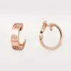 Náušnice Love – růžové zlato, diamanty – Cartier