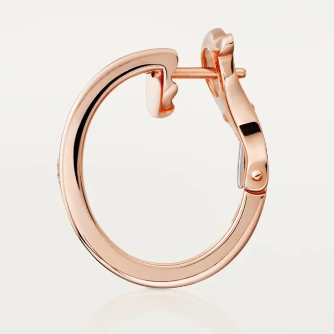 Náušnice Love – růžové zlato, diamanty – Cartier