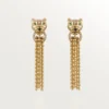 Náušnice Panthere De Cartier – žluté zlato, diamanty, tsavoritové granáty, onyx – Cartier