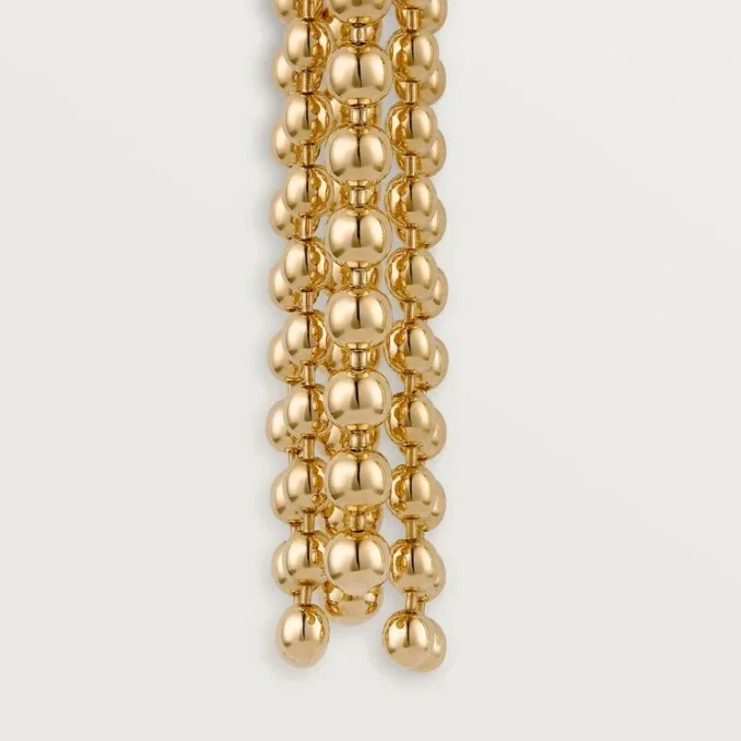 Náušnice Panthere De Cartier – žluté zlato, diamanty, tsavoritové granáty, onyx – Cartier