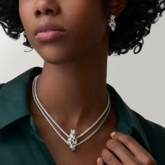 Náušnice Panthere De Cartier, s pavé