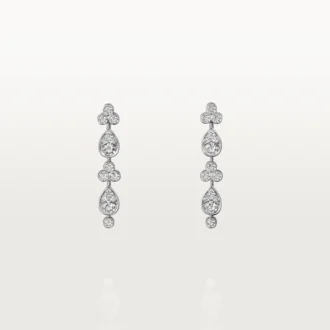Náušnice Pluie De Cartier – bílé zlato, diamanty – Cartier
