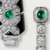 Náušnice [Sur]Naturel – bílé zlato, smaragdy, onyx, diamanty – Cartier
