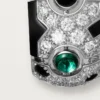 Náušnice [Sur]Naturel – bílé zlato, smaragdy, onyx, diamanty – Cartier