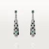 Náušnice [Sur]Naturel – bílé zlato, smaragdy, onyx, diamanty – Cartier