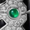 Náušnice [Sur]Naturel – bílé zlato, smaragdy, onyx, diamanty – Cartier