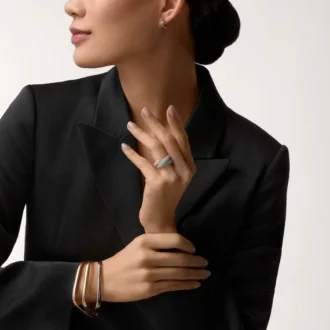 Náušnice Trinity – bílé zlato, žluté zlato, růžové zlato – Cartier