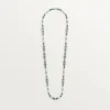 Šperkový náhrdelník – bílé zlato, chalcedon, skarn, tyrkys, černý lak, diamanty – Cartier