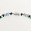 Šperkový náhrdelník – bílé zlato, chalcedon, skarn, tyrkys, černý lak, diamanty – Cartier